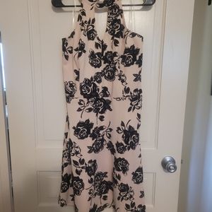 Dress, peach and black, size 2x